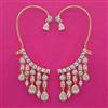 American Diamond Earcuff with Rhodium Plating 2 Tone Plating Mehndi Plating