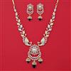 American Diamond Birds Necklace with 2 Tone Plating