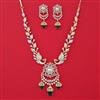 American Diamond Birds Necklace with 2 Tone Plating
