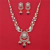 American Diamond Birds Necklace with 2 Tone Plating