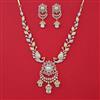 American Diamond Birds Necklace with 2 Tone Plating