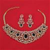 American Diamond Classic Necklace with 2 Tone Plating