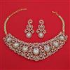 American Diamond Classic Necklace with 2 Tone Plating