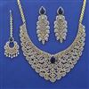 American Diamond Classic Necklace with 2 Tone Plating