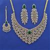 American Diamond Classic Necklace with 2 Tone Plating