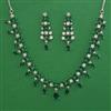 American Diamond Classic Necklace with Rhodium Plating