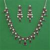 American Diamond Classic Necklace with Rhodium Plating