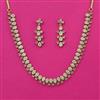 American Diamond Choker Necklace with Mehndi Plating