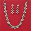 American Diamond Choker Necklace with Mehndi Plating
