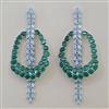 American Diamond Classic Earring with Rhodium Plating