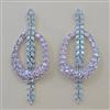 American Diamond Classic Earring with Rhodium Plating