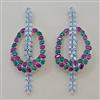 American Diamond Classic Earring with Rhodium Plating