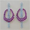 American Diamond Classic Earring with Rhodium Plating