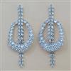 American Diamond Classic Earring with Rhodium Plating