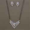 American Diamond Classic Mangalsutra with 2 Tone Plating