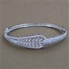 American Diamond Openable kada with Rhodium Plating 2 Tone Plating