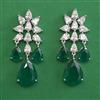 American Diamond Classic Earring with Rhodium Plating