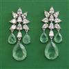American Diamond Classic Earring with Rhodium Plating