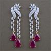 American Diamond Classic Earring with 2 Tone Plating