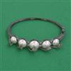 American Diamond Openable kada with Black Plating