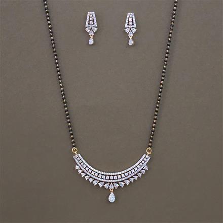 American Diamond Classic Mangalsutra with 2 Tone Plating