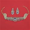 American Diamond Hazoorilal Necklace with Carat Plating