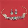 American Diamond Hazoorilal Necklace with Carat Plating