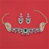 American Diamond Hazoorilal Necklace with Carat Plating