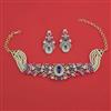 American Diamond Hazoorilal Necklace with Carat Plating