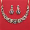 American Diamond Hazoorilal Necklace with Carat Plating