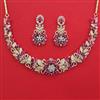 American Diamond Hazoorilal Necklace with Carat Plating