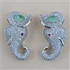 American Diamond Animal Brooch with Rhodium Plating