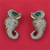 American Diamond Animal Brooch with Mehndi Plating