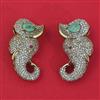 American Diamond Animal Brooch with Mehndi Plating
