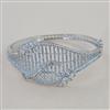 American Diamond Openable kada with Rhodium Plating 2 Tone Plating