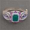 American Diamond Hazoorilal Kada with Carat Plating