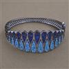 American Diamond Openable kada with Black Plating
