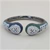 American Diamond Classic Kada with Black Plating