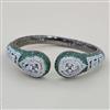 American Diamond Classic Kada with Black Plating