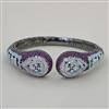 American Diamond Classic Kada with Black Plating