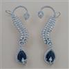 American Diamond Earcuff with Rhodium Plating