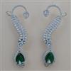 American Diamond Earcuff with Rhodium Plating