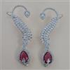 American Diamond Earcuff with Rhodium Plating