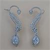 American Diamond Earcuff with Rhodium Plating