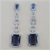 American Diamond Classic Earring with Rhodium Plating