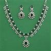 American Diamond Classic Necklace with Rhodium Plating
