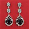 American Diamond Classic Earring with Rhodium Plating