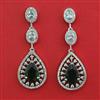 American Diamond Classic Earring with Rhodium Plating