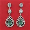 American Diamond Classic Earring with Rhodium Plating