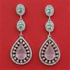 American Diamond Classic Earring with Rhodium Plating